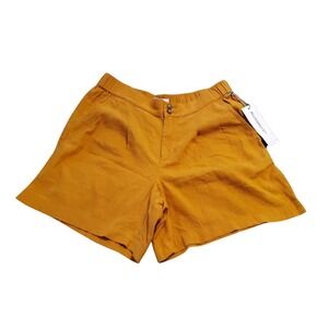 LIZ‎ CLAIBORNE  LINEN BLENDED SIZE:4 PLEATED CAUSAL STYLE SHORTS *NEW WITH TAGS*